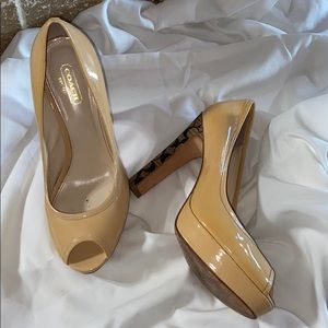 Patten leather coach heals